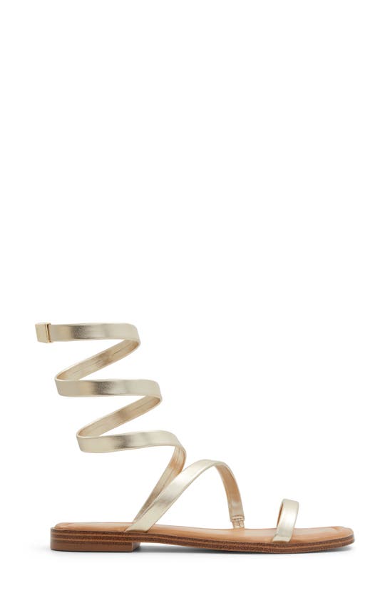 Shop Aldo Spinella Strappy Sandal In Gold