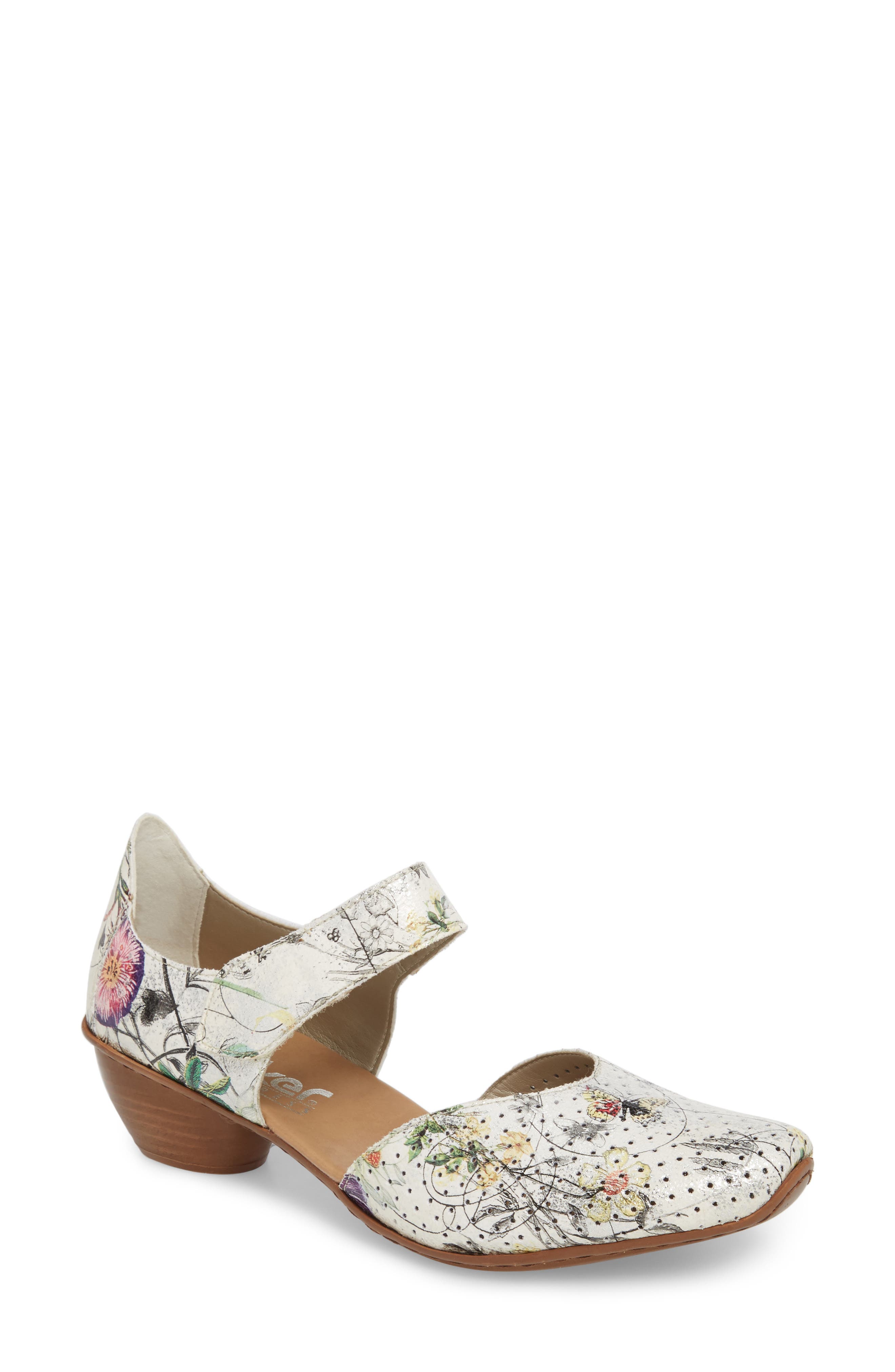Rieker Antistress Mirjam 89 Mary Jane Pump - White