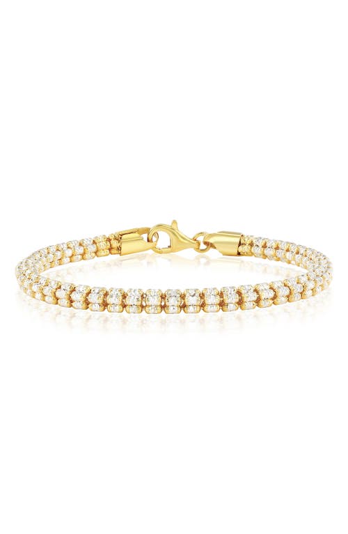 Shop Simona D-c Ice Two-tone Barrel Chain Bracelet