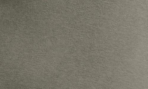Splendid Kate Slub V Neck Tee In Soft Vintage Olive Branch