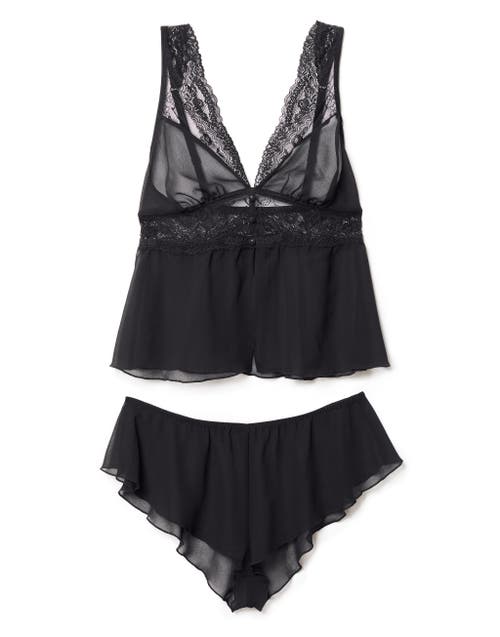 Shop Adore Me Jocie Camisole & Shorts Set Lingerie In Black