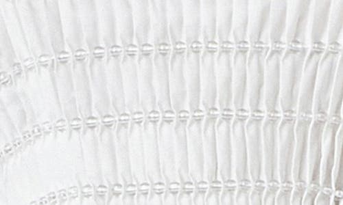 Endless Rose Bead Pleated Peplum Camisole In White