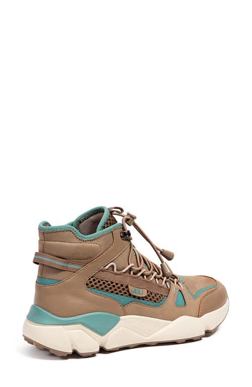 Shop Jbu Gripper Drawcord Sneaker In Taupe/teal