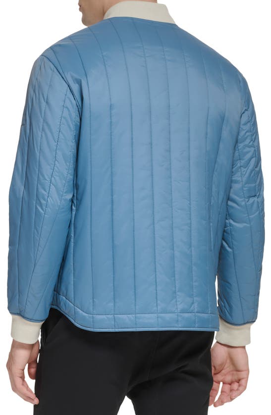 Shop Dockers ® Nylon Quilted Bomber Jacket In Blue