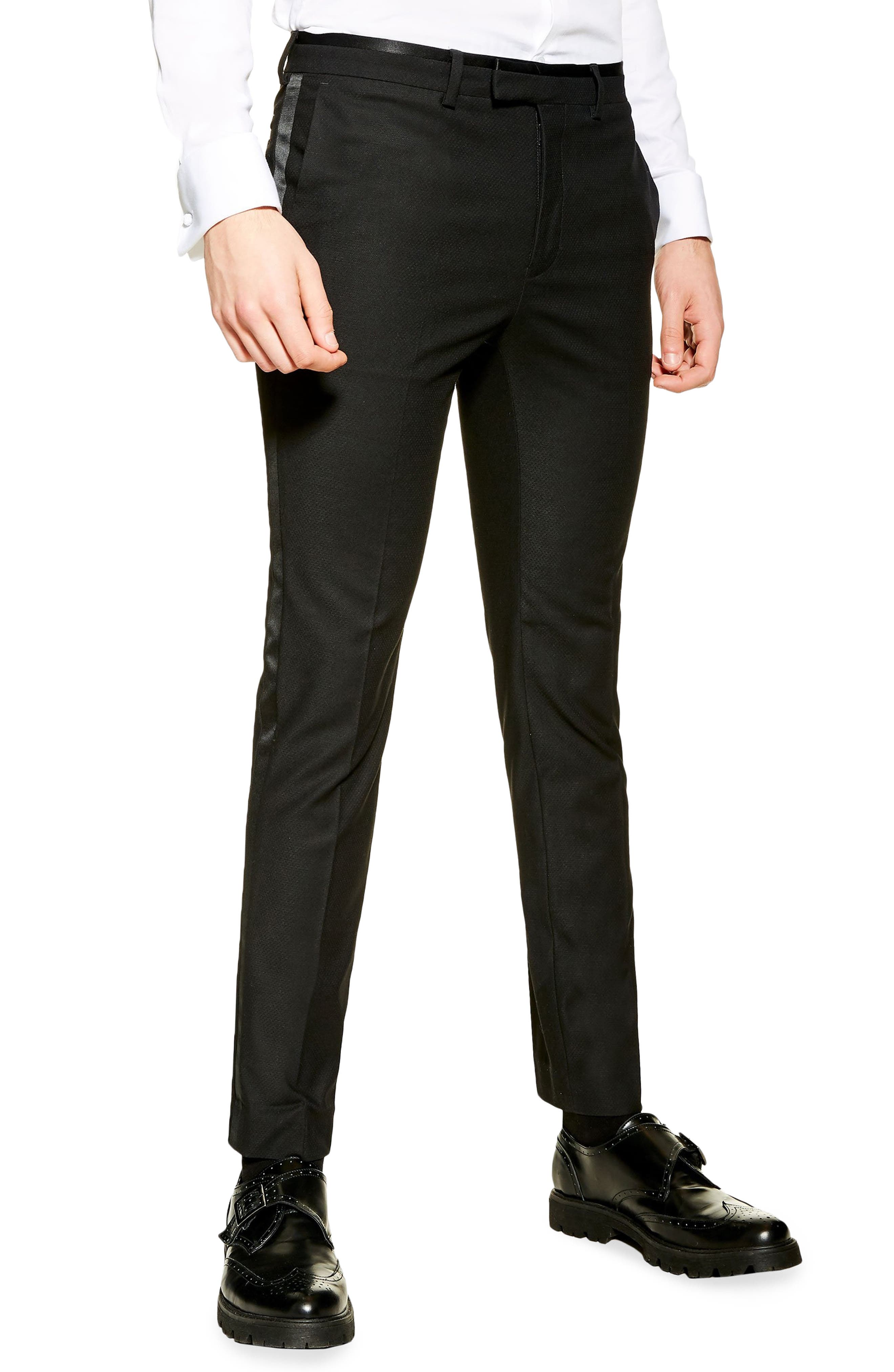 topman tuxedo pants