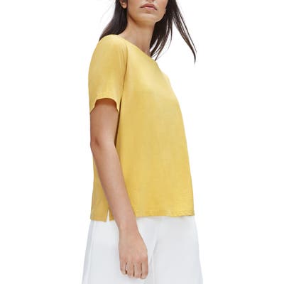 Eileen Fisher Crewneck T-Shirt, Yellow