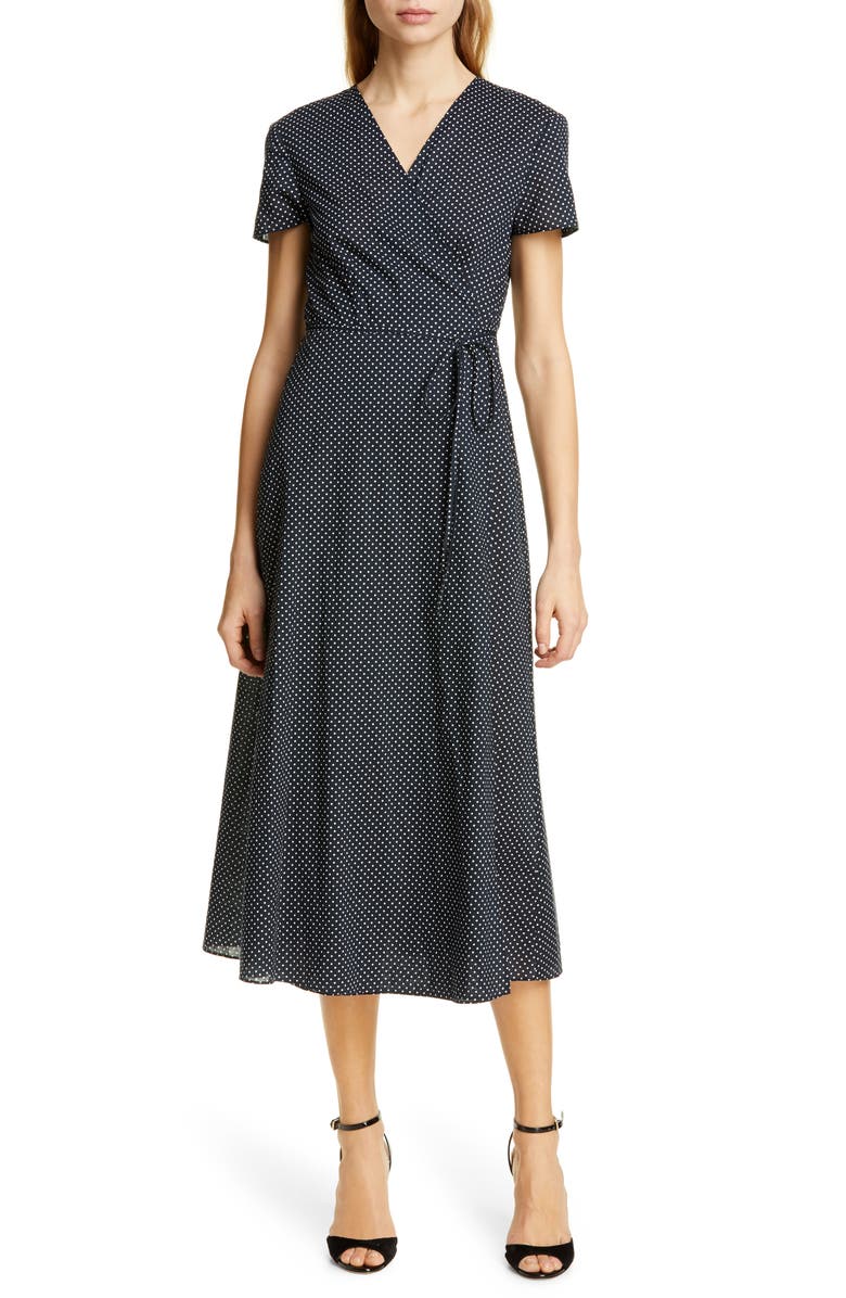 Jenni Kayne Polka Dot Cotton Wrap Style Dress | Nordstrom
