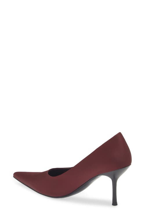 Shop Jeffrey Campbell Chosen Pointed Toe Pump In Wine Silk