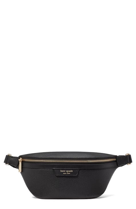 hudson pebbled leather belt bag