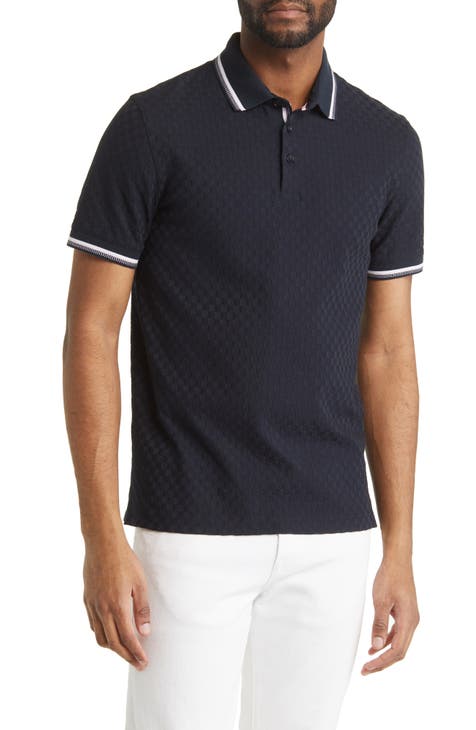 Palos Regular Fit Textured Cotton Knit Polo