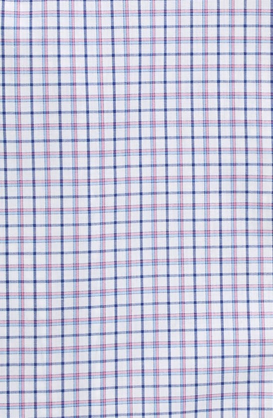 Tallia Kids' Plaid Long Sleeve Button-up Shirt In White/ Pink