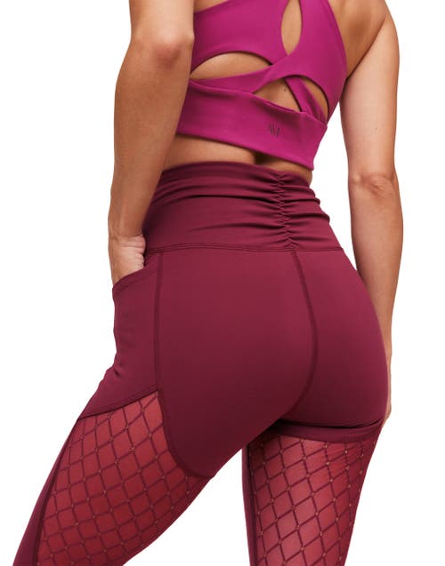 Shop Adore Me Lotus Lotus 7/8 High Rise Legging In Dark Red