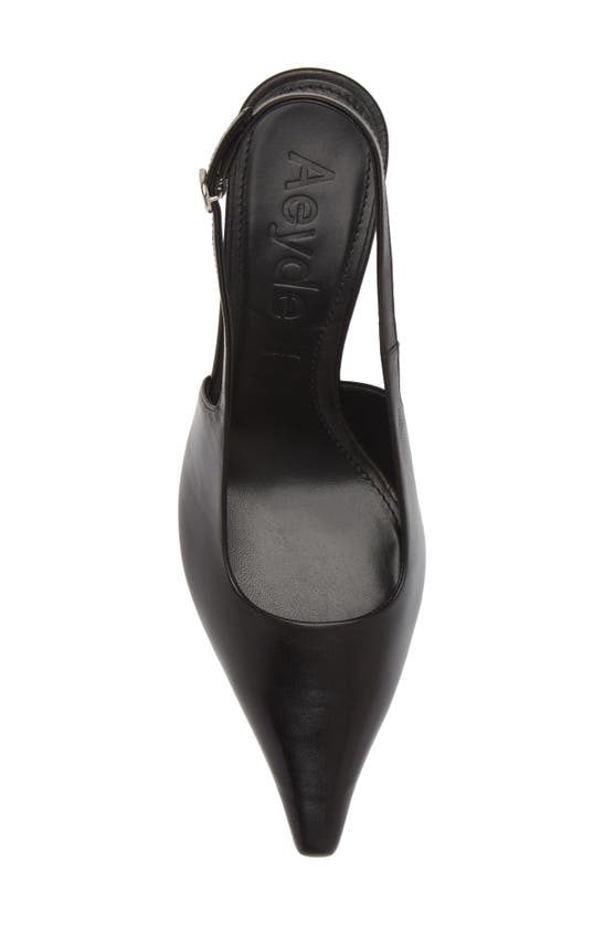 Shop Aeyde Fernanda Pointed Toe Slingback Pump In Black