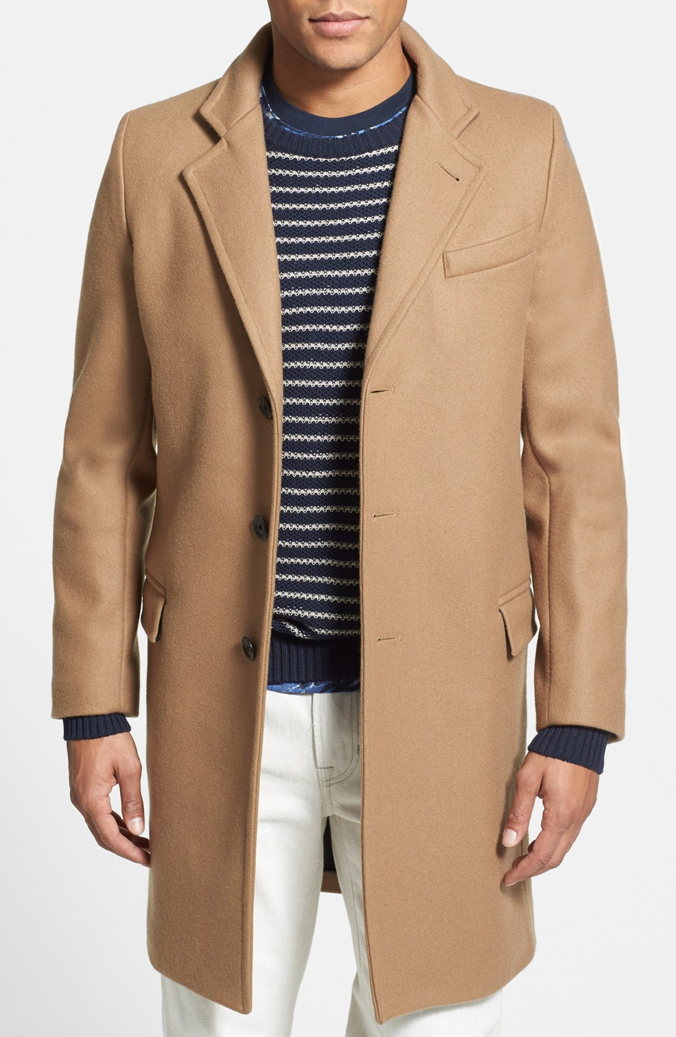 Gloverall Wool Blend Chesterfield Coat | Nordstrom