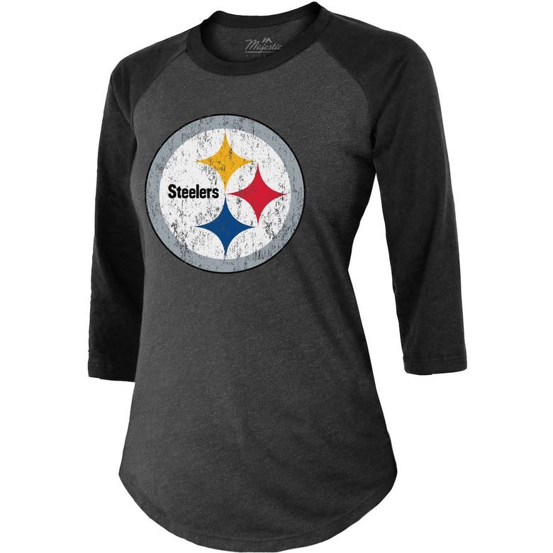 Women's Majestic Threads Najee Harris Black Pittsburgh Steelers