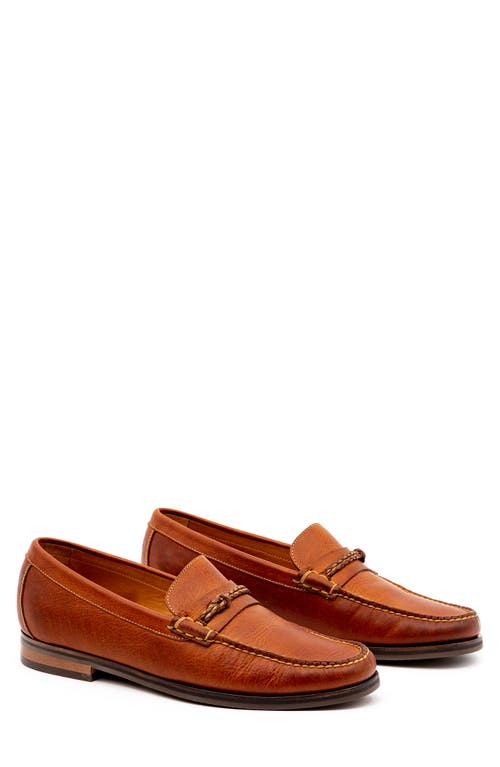 Martin Dingman Montgomery Knot Loafer in Chestnut