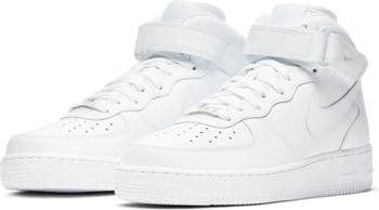 Nike Air Force 1 AF1 '82 Low top Men's White Leather Oxfords Shoes Sz 11.5