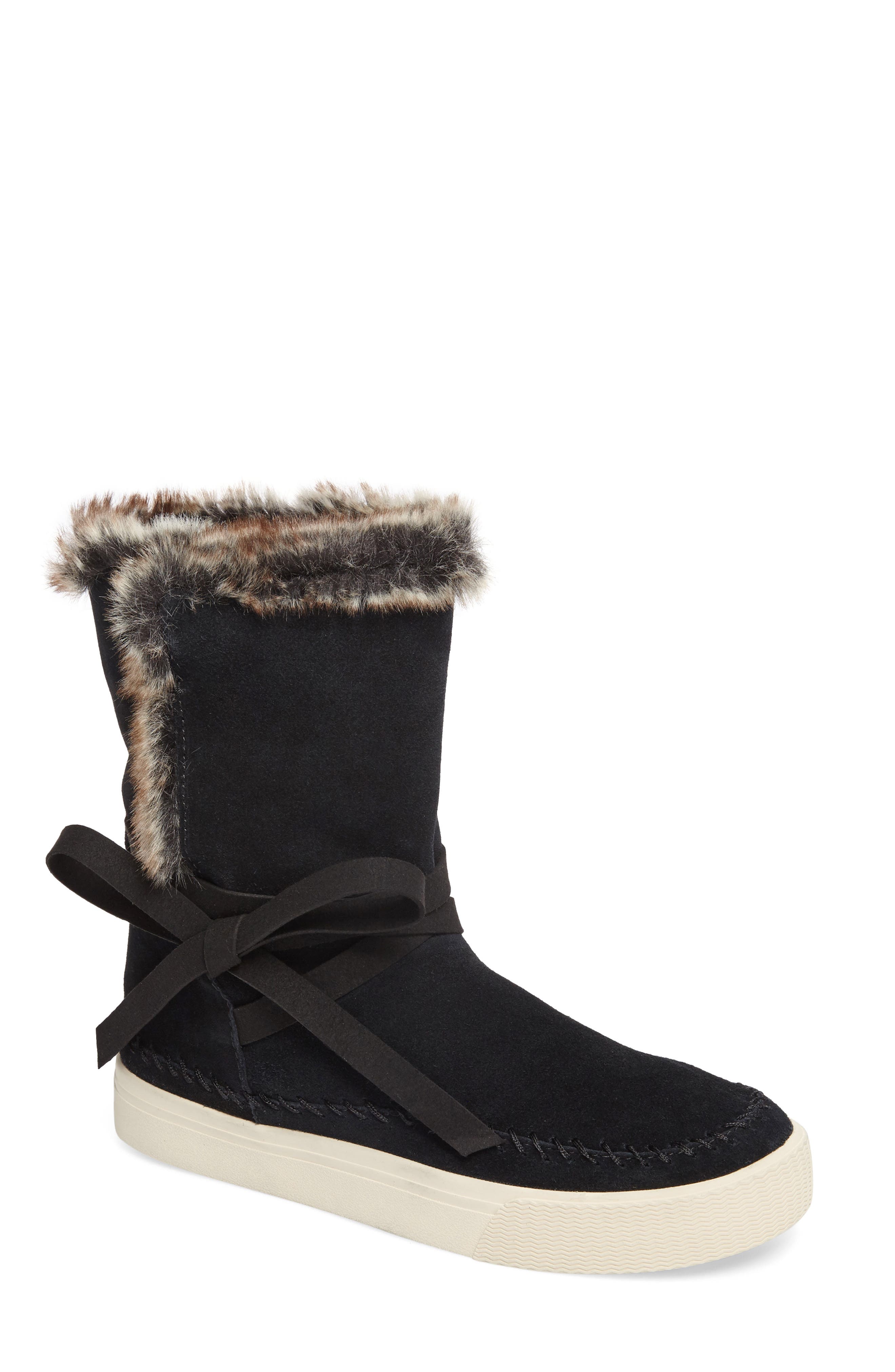 toms vista faux fur lined suede boot