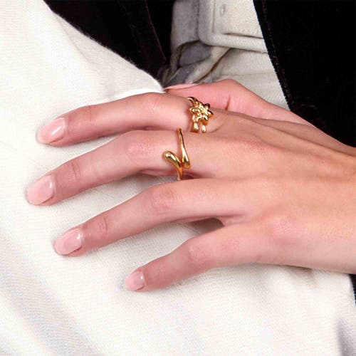 Lucy Quartermaine Women's Open Drop Ring In Gold Vermeil In Gold