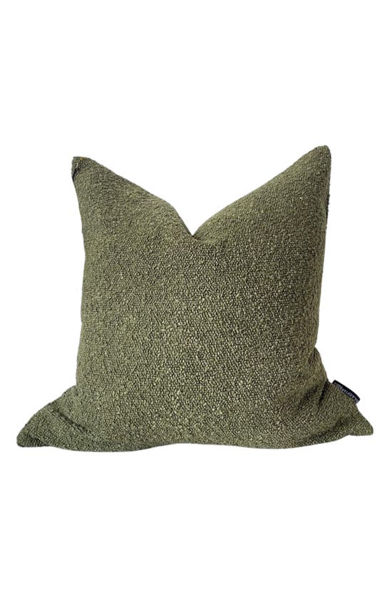 Modish Decor Pillows Bouclé Accent Pillow Cover In Green Tones