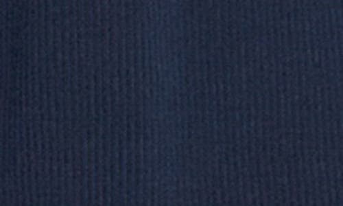 English Factory Cotton Blend Rib Dolphin Shorts In Navy