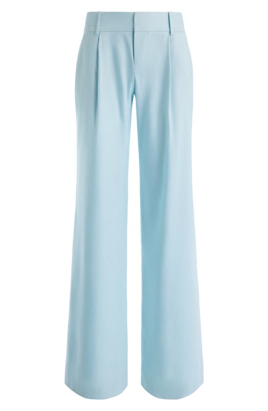 Shop Alice And Olivia Eric Low Rise Pants In Spring Sky