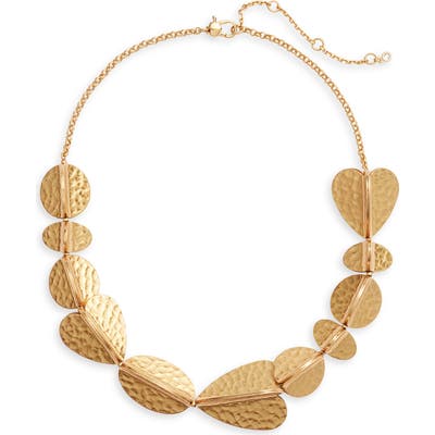 Kate Spade New York Metal Petal Frontal Necklace