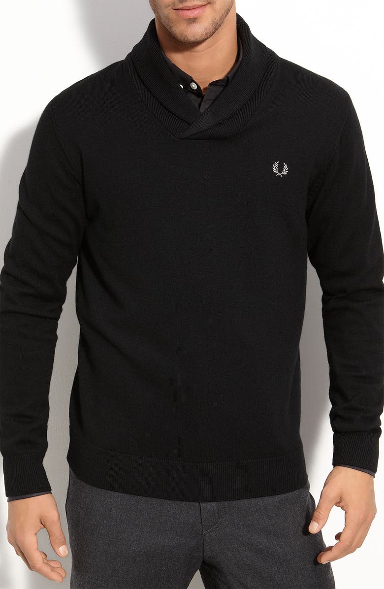 Fred Perry Shawl Neck Merino Wool Sweater Nordstrom