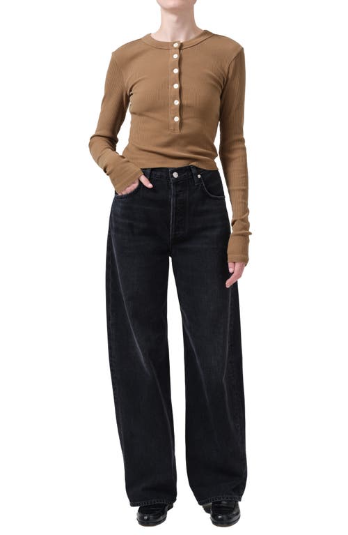 Citizen Of Humanity Citizens Of Humanity Varra Rib Henley In Ambra