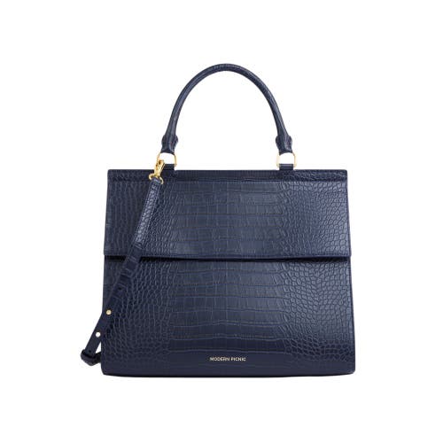 Shop Modern Picnic The Large Luncher In Navy Croc