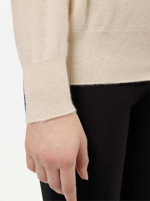 Gobi Mongolian Cashmere 3d Organic Color Cashmere Button-up Cardigan In Off White