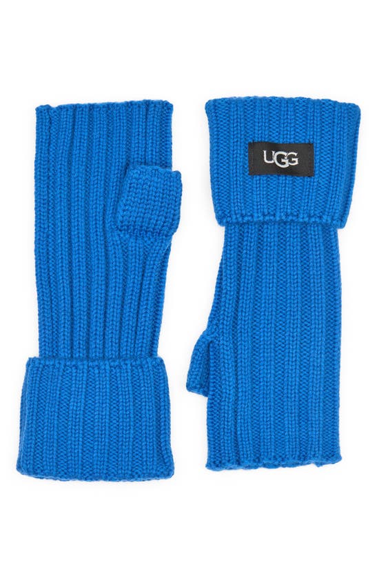 Ugg Knit Boucle Armwarmer In True Blue
