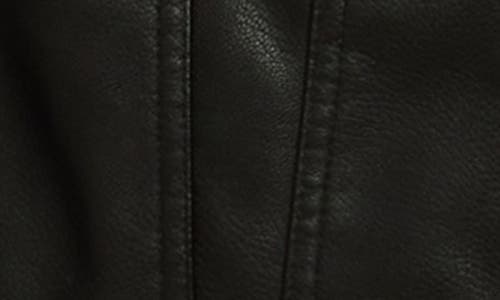 Levi's® Faux Leather Faux Shearling Collar Jacket In Black