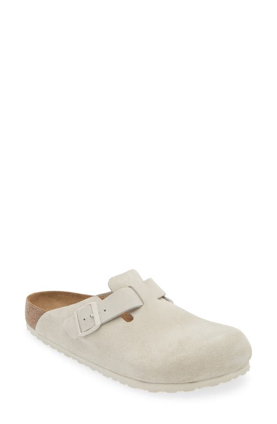 Shop Birkenstock Boston Soft Clog In Antique White