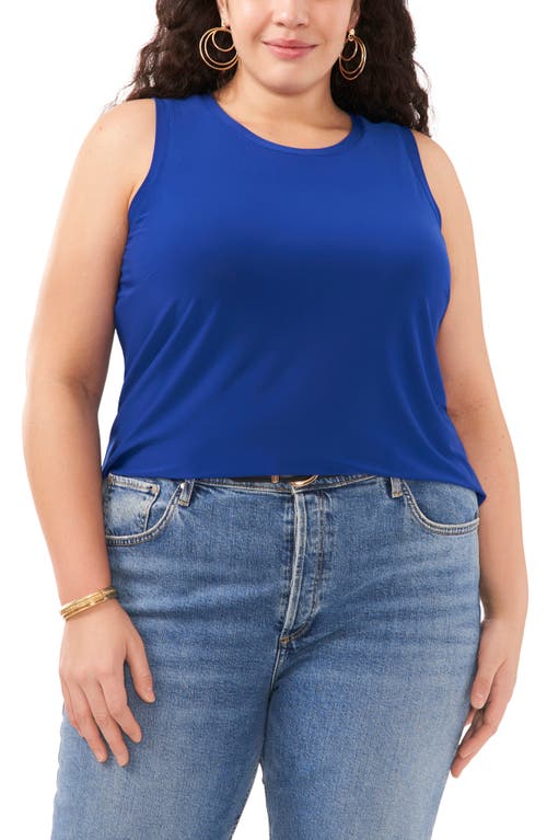 Back Keyhole Tank in Goddess Blue