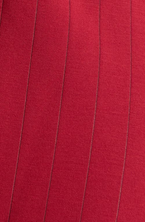 Savage X Fenty Sleek Stitch Sleep Mini Slip In Red Cognac