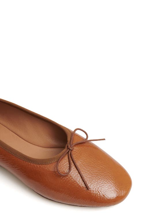 Shop Mansur Gavriel Dream Ballerina Flat In Caramel