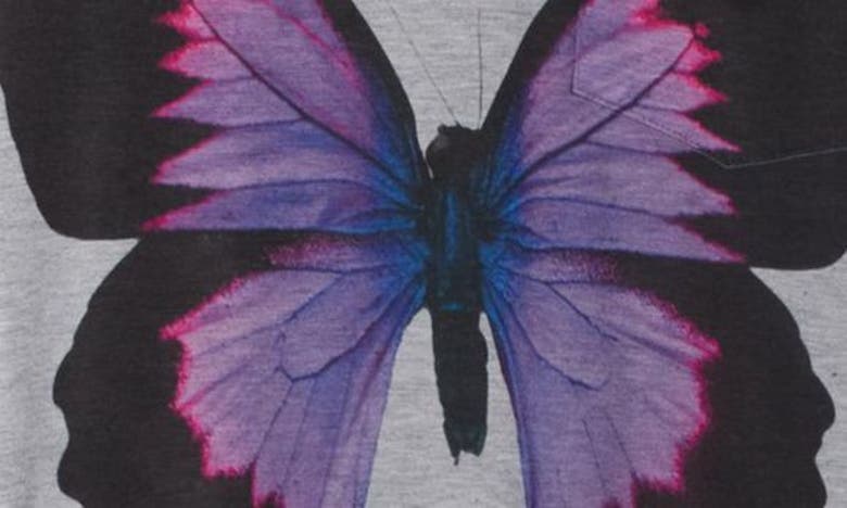 GO COUTURE GO COUTURE DEEP V-NECK ART PRINT T-SHIRT