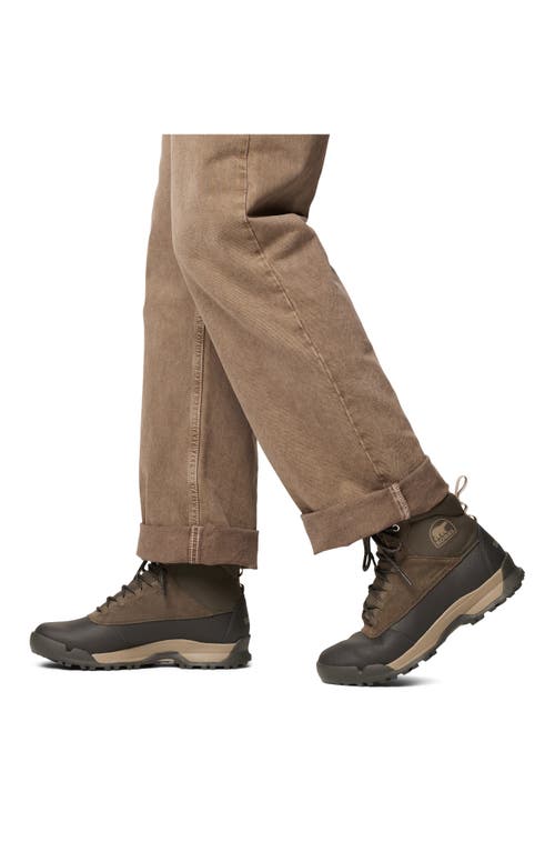 Sorel Men's Buxton Lite Lace Waterproof Boot In Major/jet