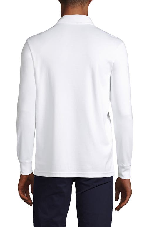 LANDS' END LANDS' END LONG SLEEVE COTTON SUPIMA POLO SHIRT 