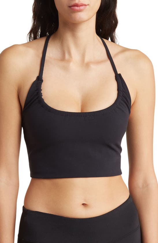 Free People Fp Movement Can't Get Enough Crop Camisole In Black