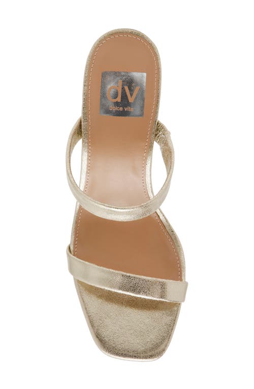 Dolce Vita Selsta Womens Slip On Sandals Heels In Gold