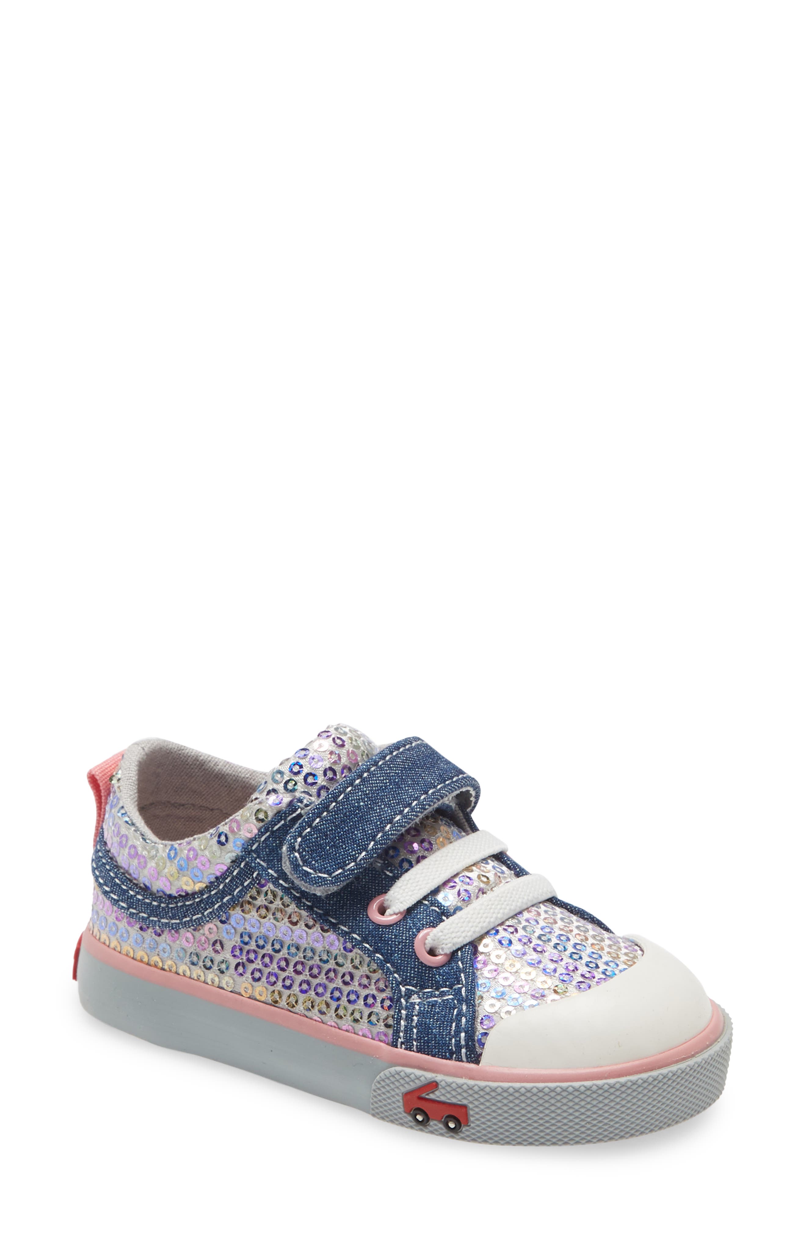 See Kai Run Kristin Sneaker in Chambray/Sequins at Nordstrom, Size 7 M