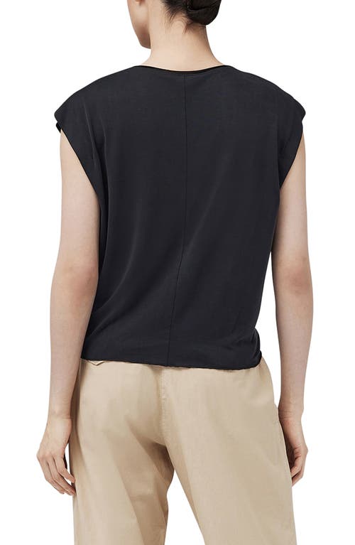 Shop Rag & Bone Jenna Knotted Muscle Tee In Black