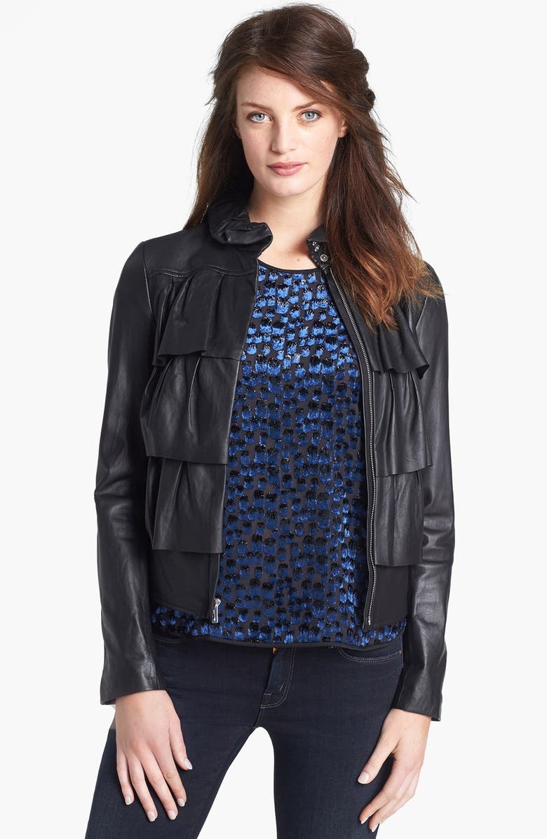 Diane Von Furstenberg Cupcake Leather Er Jacket