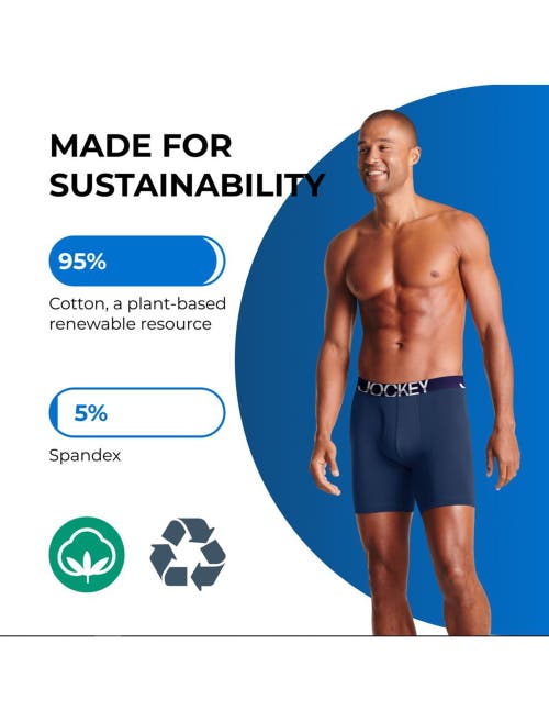 Jockey 2-pk Activestretch Boxer Briefs In Navy/grey