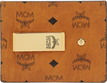 Mini Money Clip Card Case in Visetos Original Black
