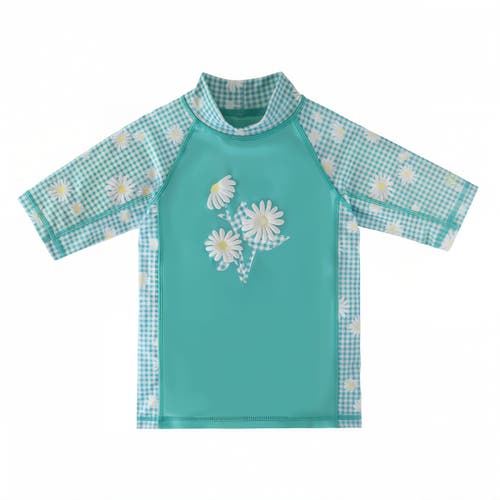 Uv Skinz Short Sleeve Sunny Swim Shirt In Oops-a-daisy