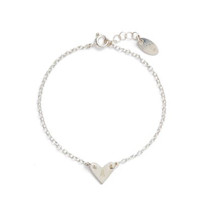 Nashelle Initial Heart Bracelet