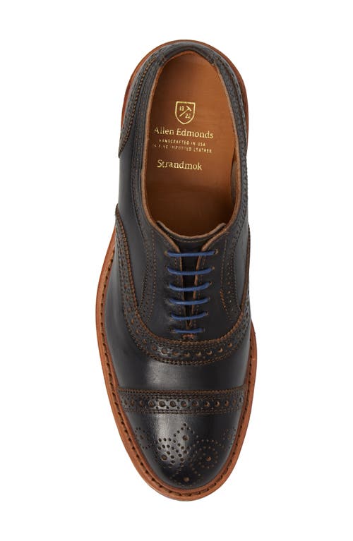 Allen Edmonds Strandmok Cap Toe Oxford In Black